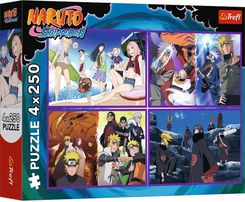 Zdjęcie Trefl Puzzle 4x250el. Przygody Naruto Uzumaki 13339 - Siechnice