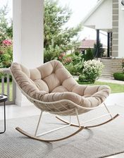 Zdjęcie Fotel bujany ogrodowy na płozach Havana beżowy - Nowy Dwór Mazowiecki