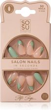 Zdjęcie Sosu Cosmetics Salon Nails Sztuczne Paznokcie Odcień Soft Sage 30szt. - Opalenica