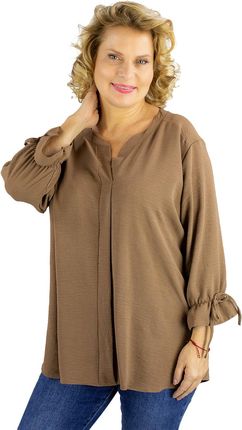 Elegancka koszula tunika oversize z wiązaniami na rękawach SOPHIE