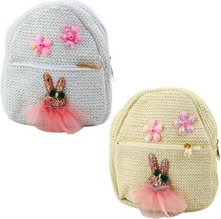 Lean Plecak Dziecięcy Haftowany Królik W Sukience Kwiatki 2,5L 20Cm