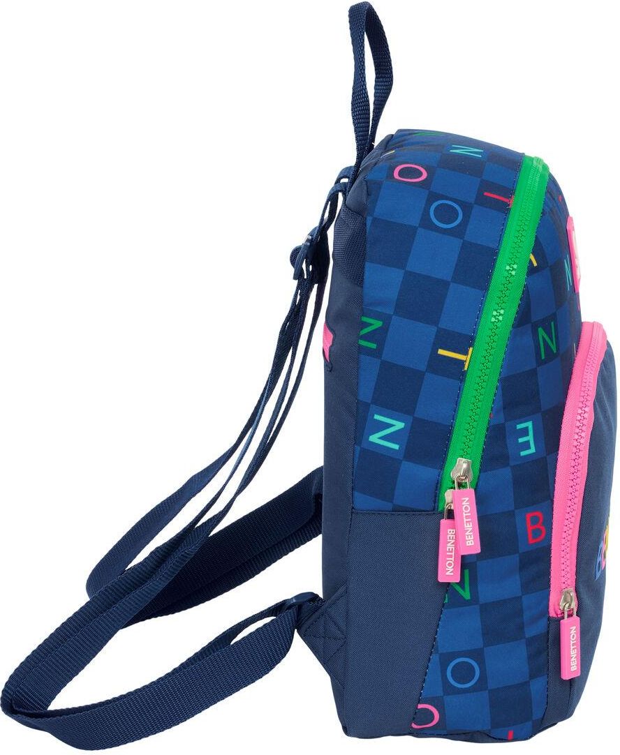 Safta Mochila Benetton con ruedas de carro Azul | Kidinn