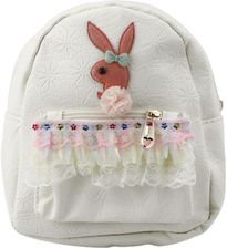Zdjęcie Lean Plecak Dziecięcy Tłoczony Królik Falbanka Kremowy 20Cm 2,5L - Myślenice