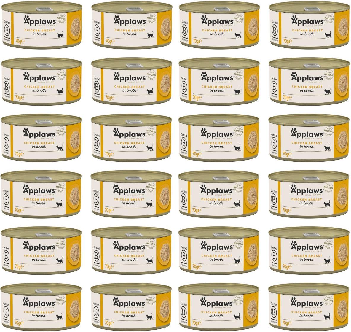 Applaws blik tonijnfilet&zeewier kattenvoer 24X70gr Applaws blik tonijnfilet&zeewier kattenvoer 24X70gr