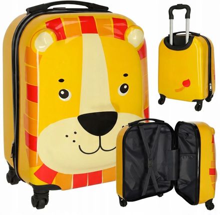 Walizka podróżna dla dzieci bagaż podręczny na kółkach lew