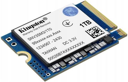 内蔵型SSD Kingston NV3 1TB PCIe 4.0 NVMe M.2 SSD Dysk SSD Kingston NV3 M.2 Pcie 4.0 NVMe 1TB (SNV3S1000G