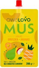 Zdjęcie OWOLOVO MUS JABŁKO-GRUSZKA-ANANAS 200G - Kosów Lacki