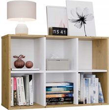 Zdjęcie Regał Komorowy MINI 2X3 DĄB ARTISAN BIEL - Małomice