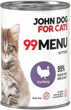 Zdjęcie JohnDog ForCat 99 Menu Kitten Indyk 400g - Tychy