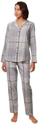 Triumph Damski zestaw piżamowy Boyfriend Pw X Checks, Blue - Light Combination, 40 [esnt]