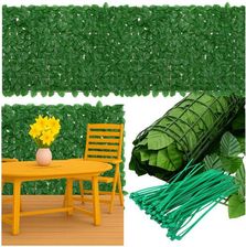 Zdjęcie Sztuczny Żywopłot Bluszcz na Ogrodzenie Balkon Ścianę Siatka 5 m x 50 cm Gardlov 25342 - Tychy