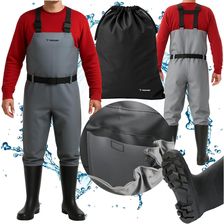 Zdjęcie Wodery Wędkarskie Spodniobuty Na Ryby Gumowe Spodnie Grube Długie Szelki 41 Trizand 25890 - Imielin