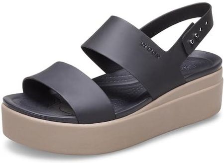 Crocs Crocs Brooklyn Low Wedge W sandały outdoorowe Uniseks - dzieci, Black Mushroom, 41/42 EU [esnt]