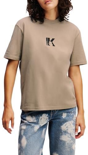 Karl Lagerfeld SEASONAL LOGO T-SHIRT White / Black - Free delivery | NET *Delivery to U.S. : $29.99 ! - Clothing short-sleeved t-shirts Women USD/$118.40