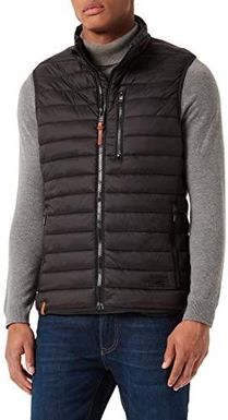 camel active Męska lekka pikowana kamizelka bez kaptura, ciemnoszary, 56 [esnt]