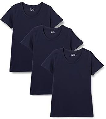 Berydale T-Shirt z okrągłym dekoltem, Damskie, ciemnoniebieski (opakowanie 3 sztuk), XL [esnt]