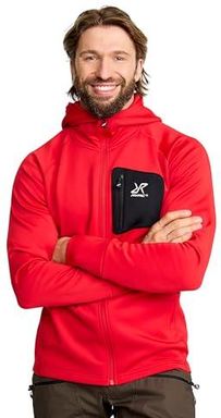 RevolutionRace Evolution Stretch Fleece Hoodie für Damen, Zip Hoodie für Wandern und Outdoor-Aktivitäten, Black, XS