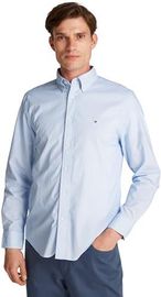Tommy Hilfiger Męska koszula Flex POPLIN Fake Solid RF MW0MW38140 L/S, beżowa, XXL, Beżowy (optyczny biały Prt), XXL [esnt]