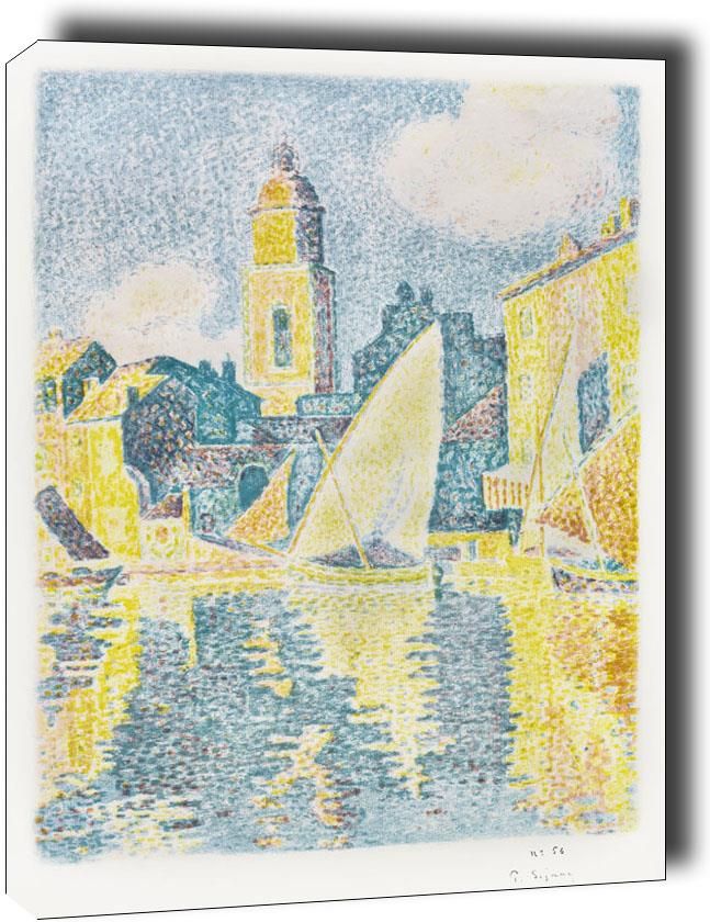Tableau Impression Saint-Tropez – Le Port Par Paul Signac – Psn108 – Neuf