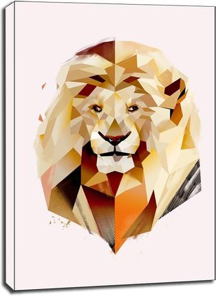 Galeria Plakatu Lew Złoty Obraz Na Płótnie 70X100Cm (CGM757170X100)