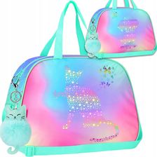 Zdjęcie Starpak Torba Sportowa Szkolna Na Basen Wf Dla Dziewczynki Ombre Kot Pies Z Kotkiem - Jastrzębie-Zdrój