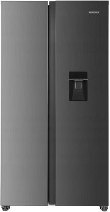 Lodówka Heinrich's HSBS3098IX Side By Side 170cm Szary