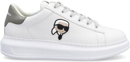 Sneakersy męskie - KARL LAGERFELD KAPRI MENS KL52531M BIAŁE