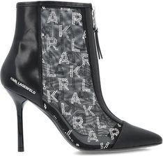 Zdjęcie Botki na szpilce premium - KARL LAGERFELD SARABANDE KL30955 CZARNE - Koniecpol