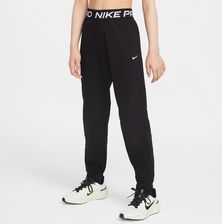 Zdjęcie Joggery dla dużych dzieci (dziewcząt) Dri-FIT Nike Pro Fleece - Czerń - Brwinów