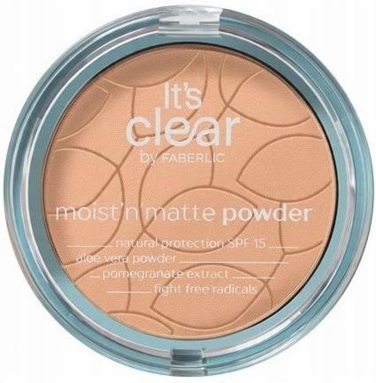 Faberlic Moist'n'Matte Nawilajcy puder do twarzy Spf 15 Aloe Vera Powder  7g - Opinie i ceny na Ceneo.pl