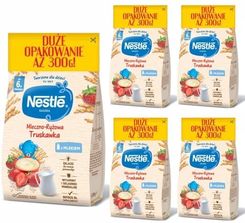 Zdjęcie Nestle Kaszka Mleczno-Ryżowa Truskawka po 6 miesiącu 5x300g - Skawina