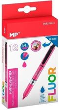 Zdjęcie Mp Main Paper Zakreślacz Fluorescencyjny Click Różowy 12Szt. - Ostroróg