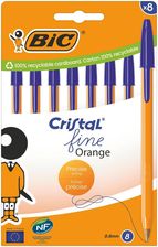 Zdjęcie Bic Długopis Orange Cristal Fine Niebieski 8Szt. - Płock