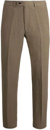 Spodnie lniane Walker Slater Edmond — Khaki - 38  Garnitury