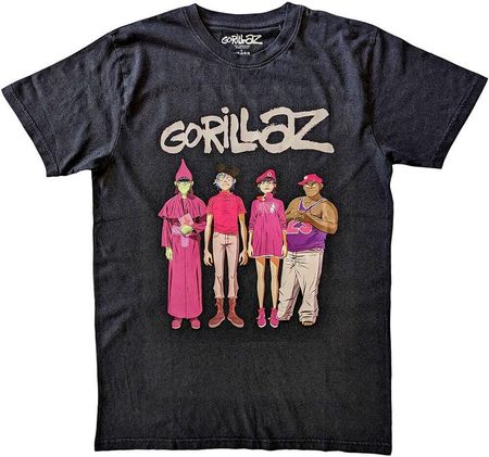 Gorillaz Koszulka Cracker Island Standing Group Unisex Black S