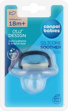 Zdjęcie Canpol Babies Silikonowy Smoczek Anatomiczny Night Dreams 18 M+ Niebieski 1Szt. - Golub-Dobrzyń