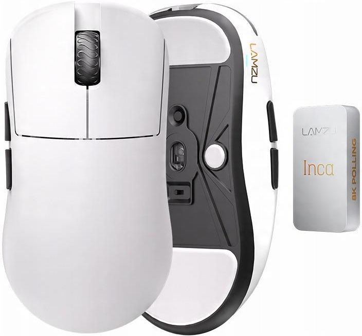 マウス・トラックボール LAMZU Inca wireless mouse 8k white Mysz Lamzu Inca 8K Biała (INCAWHITE) - Opinie i ceny na Ceneo.pl