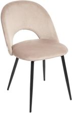 Zdjęcie Homla Krzesło Tercio Welurowe Beżowe 47x55x77cm 871011 (H225453) - Zduny