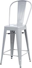 Zdjęcie D2.Design Stołek Barowy Paris 2 Back Szary - Brwinów