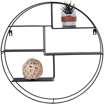 Intesi Półka Ścienna Genk Czarna