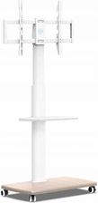 Fitueyes Stojak Pod Telewizor Bia�y 32-70 Do 40KG Wychylny K�ka Drewno Metal Mocne