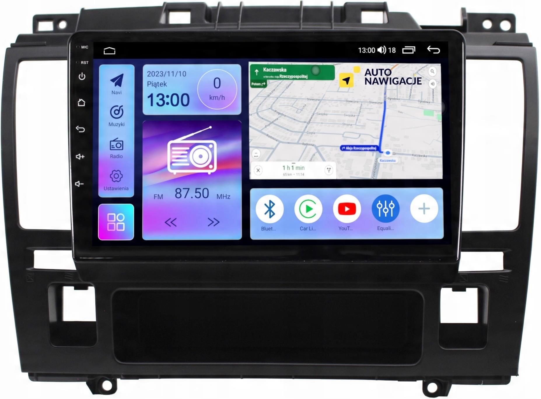 Radioodtwarzacz samochodowy Smart-Auto Radio Nawigacja Gps Nissan Tiida ...