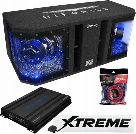 Xtreme Subwoofer Hifonics MR10Dual Crunch GPX2200.1D RX20KIT wlepki