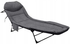 Zdjęcie Artnico Łóżko Polowe Turystyczne Składane Leżanka Leżak Tarasowy Regulowany Szare - Brzesko