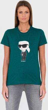 KARL LAGERFELD Zielony t-shirt Karl, Rozmiar M