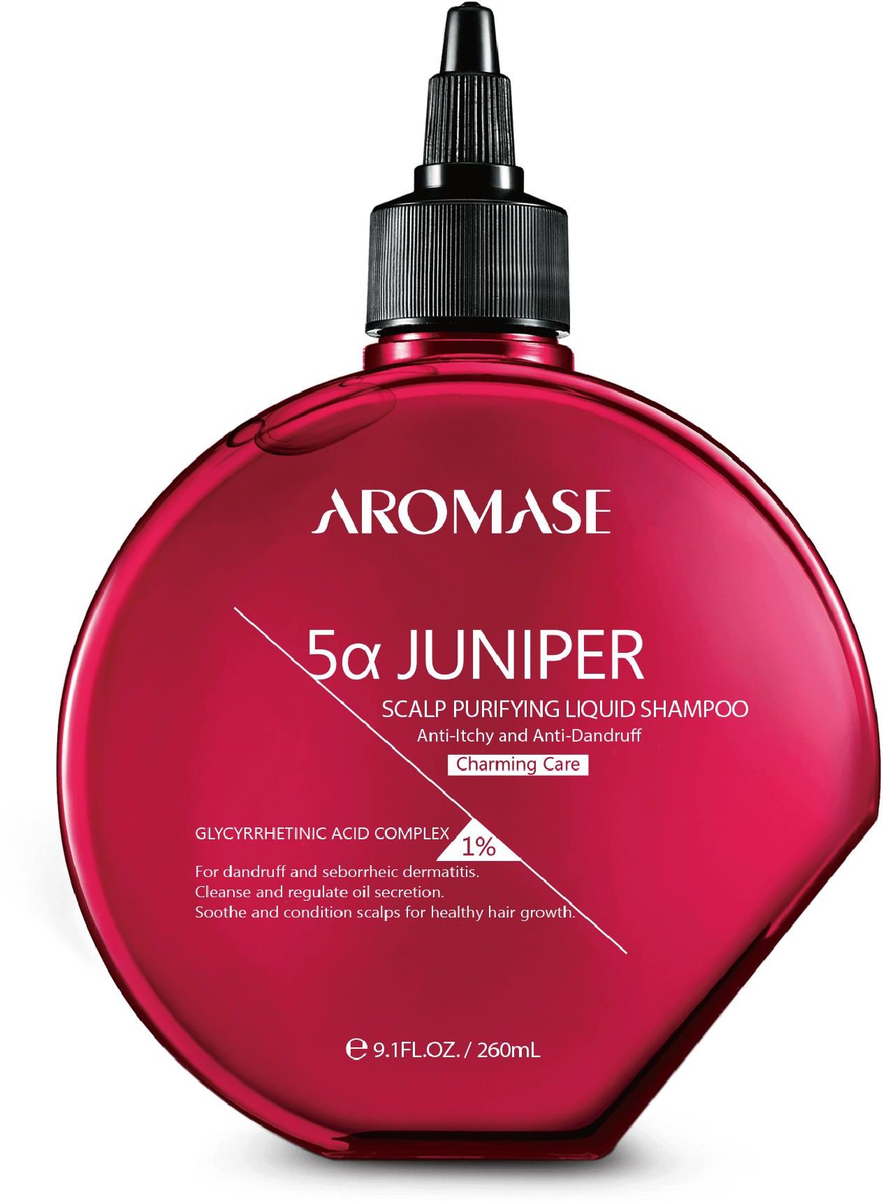 Aromase Aromase 5A Juniper Scalp Purifying Liquid Szampon Do Włosów Charming Care Peeling Płyn Oczyszczający Do Każdego Typu Skóry Głowy Zapach Kwiatowy 260ml — Inhaltsstoffe und Bewertung