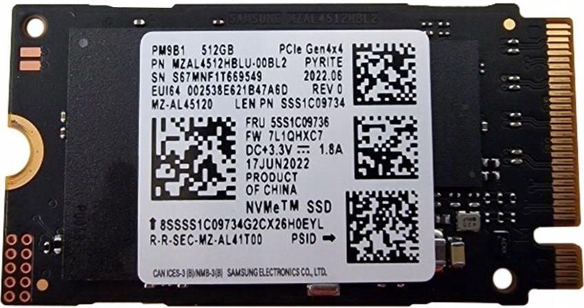 Dysk SSD Samsung NVMe PM9B1 512GB M.2 PCIe Gen 4x4 MZ-AL45120
