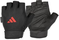 Zdjęcie adidas Rękawice Treningowe Essential Adjustable S Czarno Czerwony - Grybów