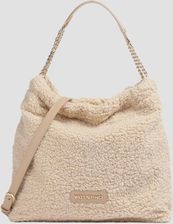 Zdjęcie VALENTINO Duża beżowa damska torebka Qube Hobo Bag - Płońsk