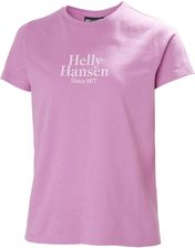 Zdjęcie T-shirt Helly Hansen W CORE GRAPHIC TSHIRT 2.0 54592089 różowy bawełniany z nadrukiem - Świnoujście